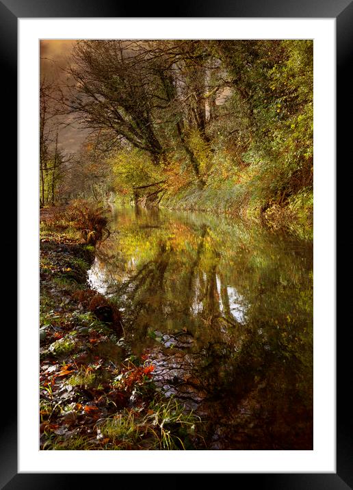 The Clydach to Pontardawe canal Framed Mounted Print by Leighton Collins
