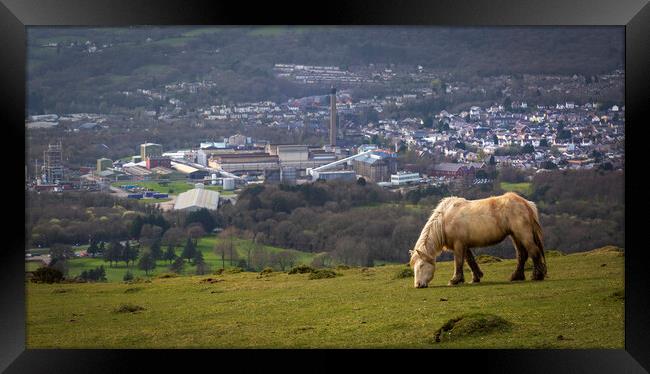 The village of Clydach Framed Print by Leighton Collins