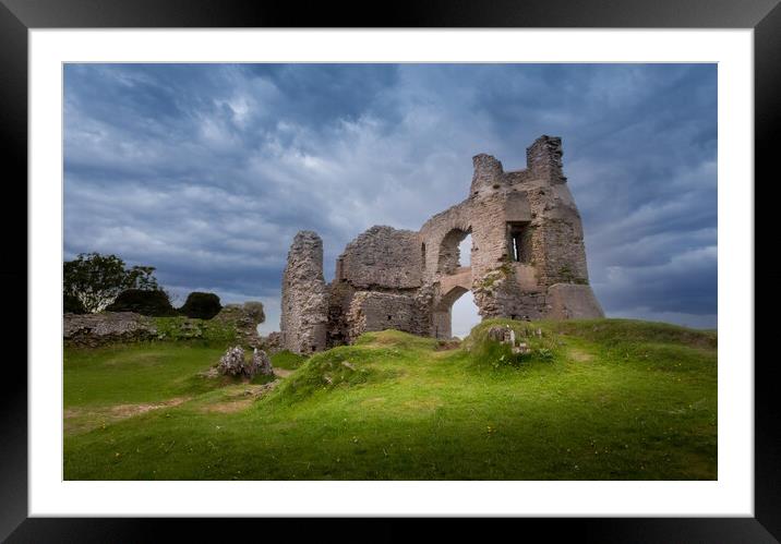 Pennard castle Swansea Framed Mounted Print by Leighton Collins