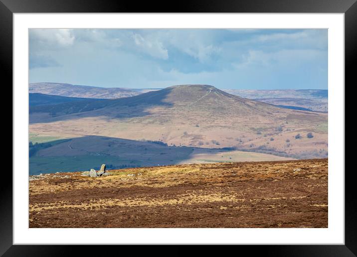 Sugarloaf Mountain in the Black Mountains Framed Mounted Print by Leighton Collins