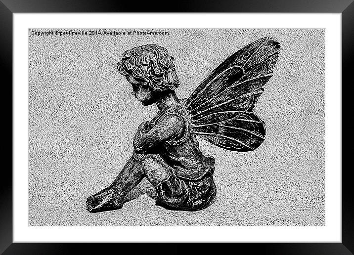 Angel Framed Mounted Print by paul neville