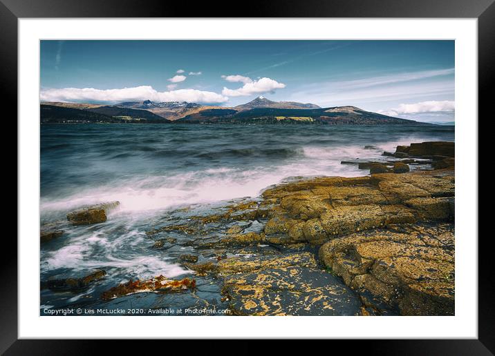Majestic Arran A Scenic Wonder Framed Mounted Print by Les McLuckie