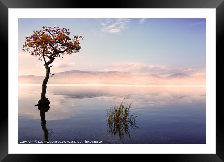 Scottish Serenity Framed Mounted Print by Les McLuckie
