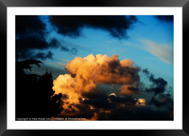 Dark & Light clouds  Framed Mounted Print by Pete Moyes