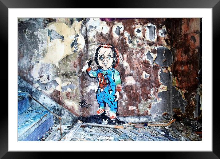 Heres Chucky Framed Mounted Print by Pete Moyes
