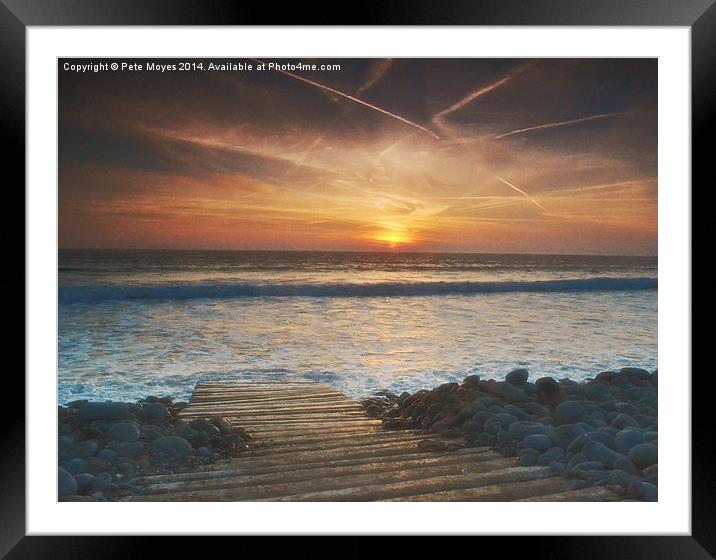 The Slipway Framed Mounted Print by Pete Moyes