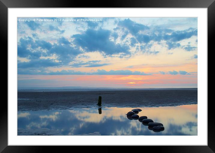 Reflections of Sunset Framed Mounted Print by Pete Moyes