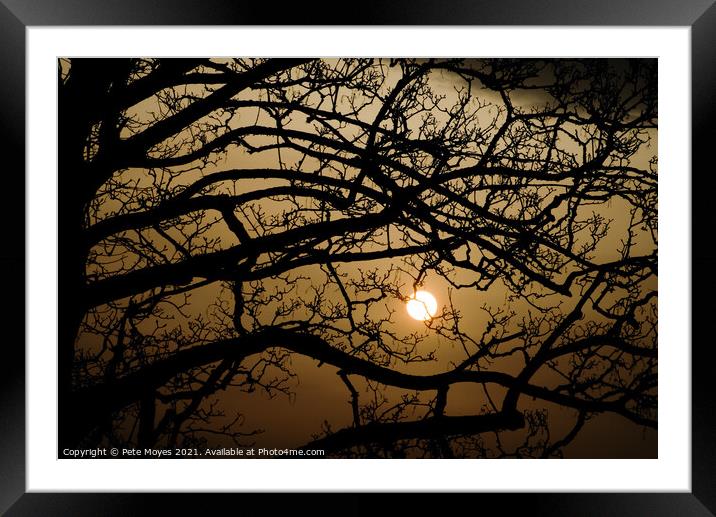 Sahara Dust Sunrise Framed Mounted Print by Pete Moyes