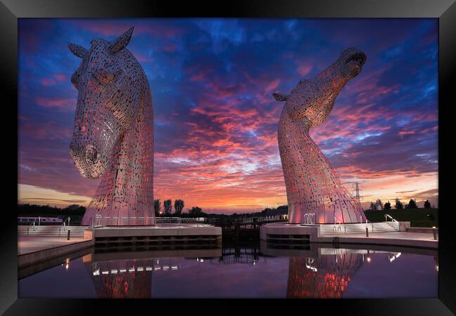 The Kelpies Composite Framed Print by jim wilson