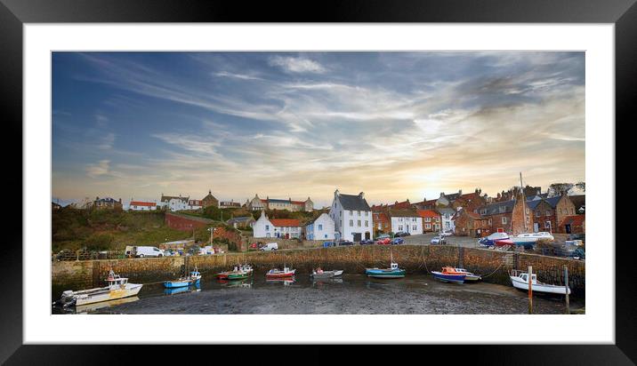 Crail Harbour, East Neuk of Fife,Scotland. Framed Mounted Print by jim wilson