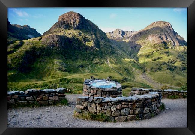 Three Sisters Viewpoint,Glencoe,Scotland. Framed Print by jim wilson