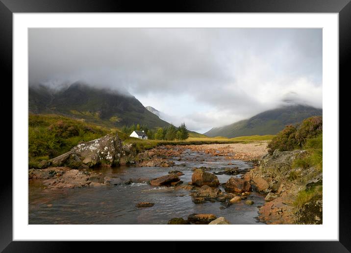 Lagangarbh Hut Framed Mounted Print by jim wilson