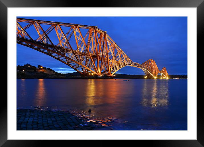 Forth Rail Bridge Scotland Framed Mounted Print by jim wilson