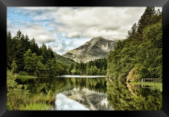 Glencoe Lochan Framed Print by jim wilson