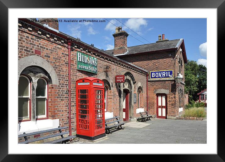 Hadlow Road Station Framed Mounted Print by Frank Irwin