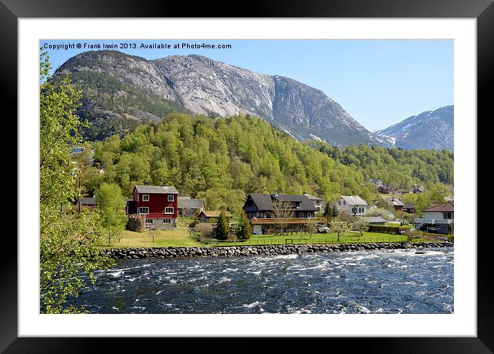Norwegian Fjords Framed Mounted Print by Frank Irwin