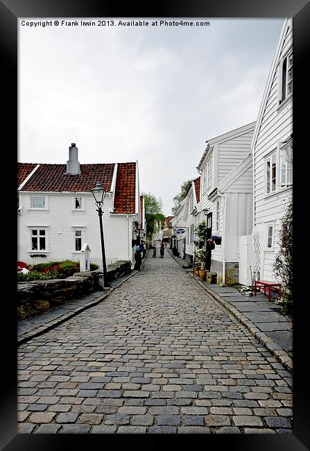Interesting old town - Stavanger Framed Print by Frank Irwin