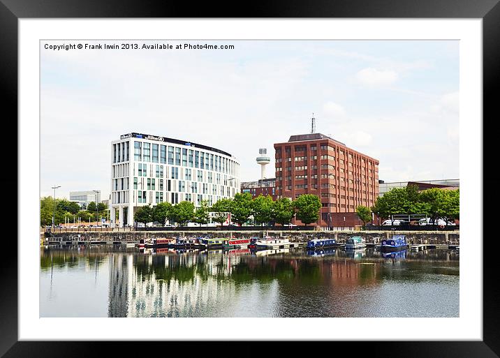 Liverpool from Salthouse Dock Framed Mounted Print by Frank Irwin
