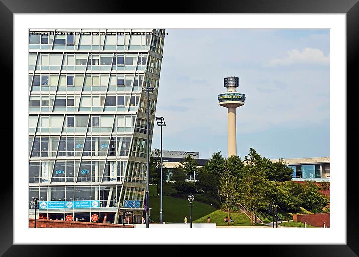 Liverpool, Radio City Tower Framed Mounted Print by Frank Irwin