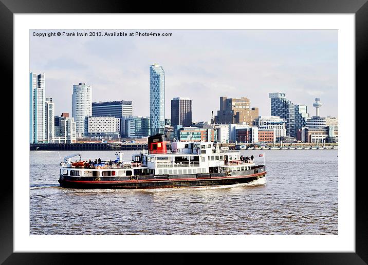 The Mersey Ferry Royal Iris Framed Mounted Print by Frank Irwin