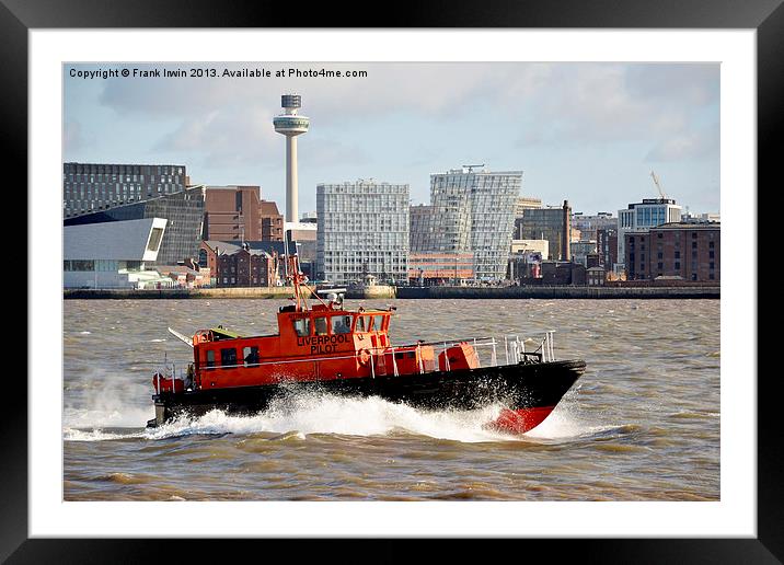 Liverpools Pilot Launch Kittiwake Framed Mounted Print by Frank Irwin