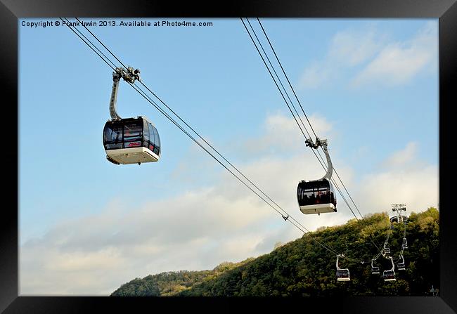 Cable car in Koblenz, Germany Framed Print by Frank Irwin