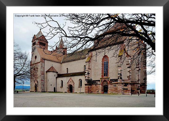 St. Stephans Cathedral in Breisach. Framed Mounted Print by Frank Irwin