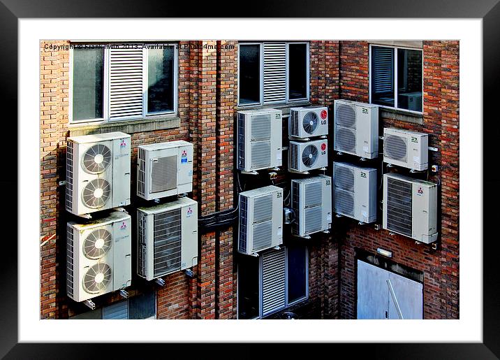 A plethora of condenser units. Framed Mounted Print by Frank Irwin