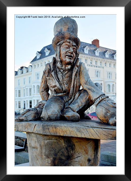 Tree carving of The Mad Hatter Framed Mounted Print by Frank Irwin