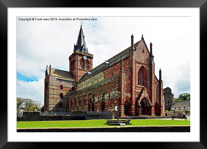St Magnus Cathedral, Kirkwall Framed Mounted Print by Frank Irwin