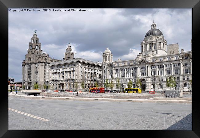 Liverpools Three Graces Framed Print by Frank Irwin