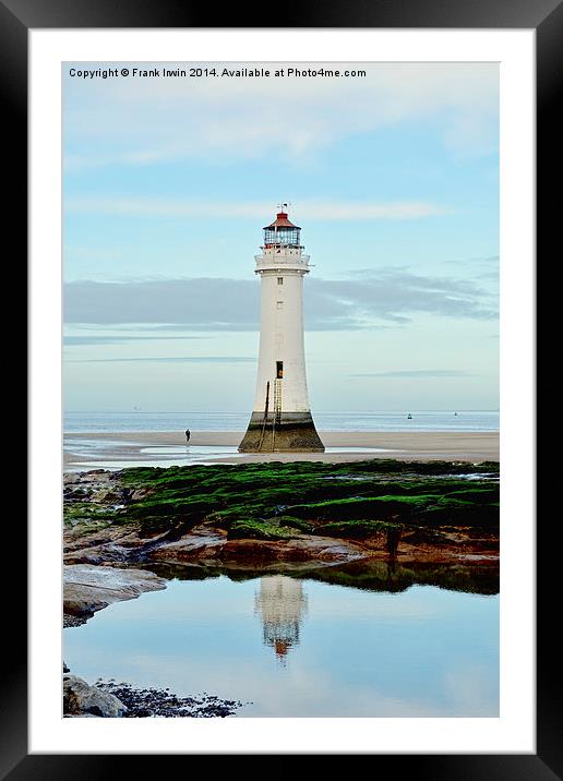 Perch Rock Lighthouse Framed Mounted Print by Frank Irwin