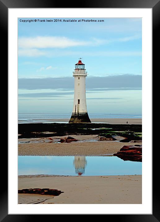 Perch Rock Lighthouse, Wirral, UK Framed Mounted Print by Frank Irwin