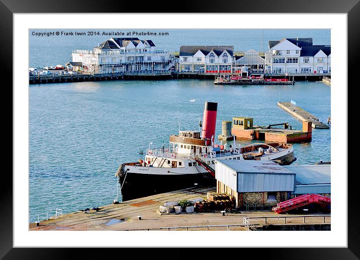The area alongside the P&O Cruise terminal Framed Mounted Print by Frank Irwin