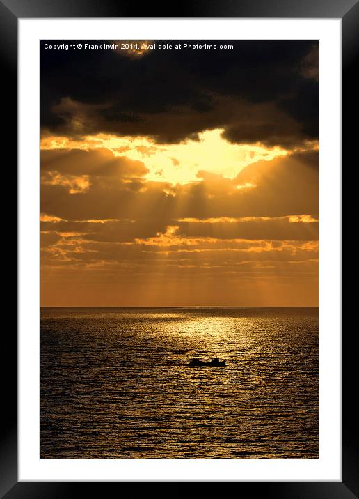 Sunrise in Gran Canaria Framed Mounted Print by Frank Irwin
