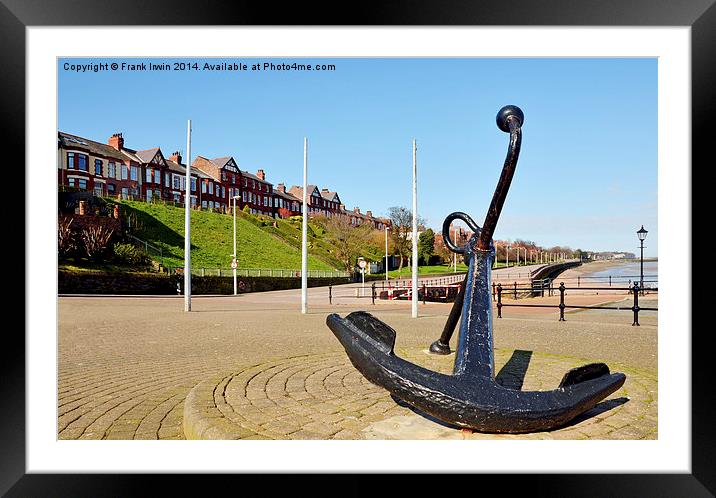 Egremont front on the River Mersey Framed Mounted Print by Frank Irwin