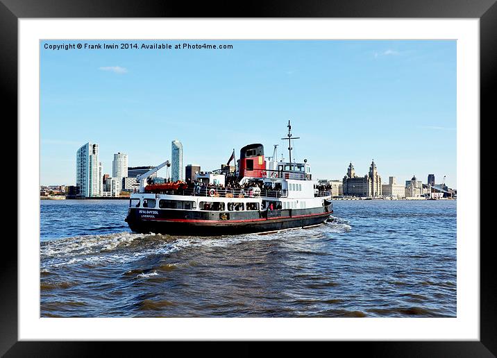 Mersey Ferryboat Royal Daffodil (Artistic effect) Framed Mounted Print by Frank Irwin