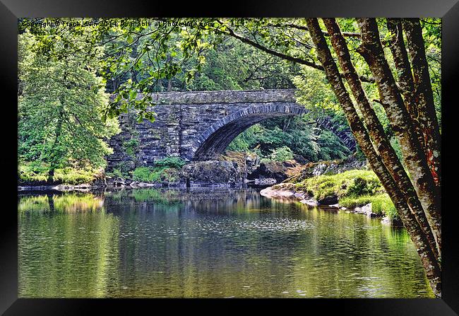 An ‘out of the way’ bridge by Betws-y-Coed Framed Print by Frank Irwin