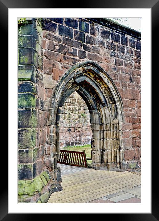 One of Birkenhead Priory’s (St. Mary’s Church) arc Framed Mounted Print by Frank Irwin