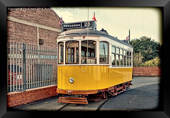 Birkenheads Tramcar, Lisbon 730 Framed Print by Frank Irwin