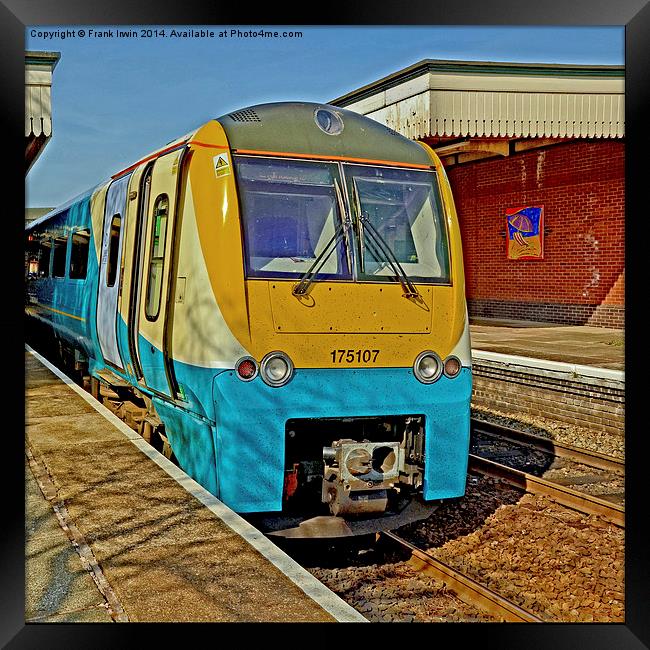 Arriva Train 175107 Framed Print by Frank Irwin
