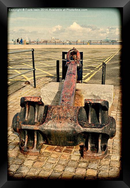 Ships anchor as a visitor attraction Framed Print by Frank Irwin