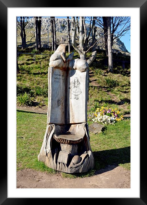 The Alice Story Chair, Happy Valley, Llandudno Framed Mounted Print by Frank Irwin