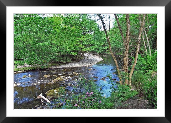 A quiet rural river section Framed Mounted Print by Frank Irwin