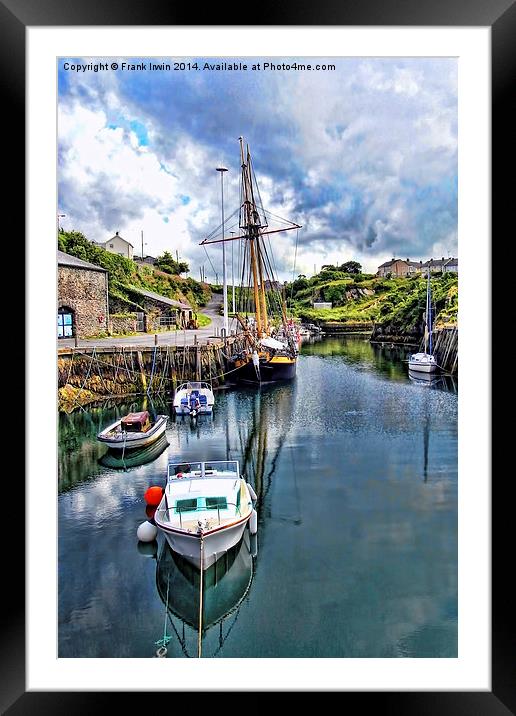 The Inner Amlwych Harbour Framed Mounted Print by Frank Irwin