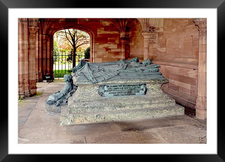 Lord & Lady Leverhulmes stone coffins Framed Mounted Print by Frank Irwin