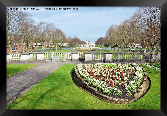 Hillsborough Memorial garden, Port Sunlight Framed Print by Frank Irwin