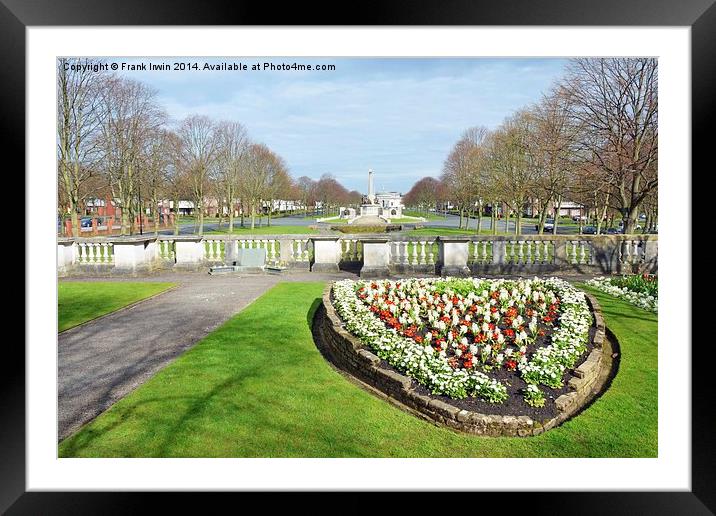 Hillsborough Memorial garden, Port Sunlight Framed Mounted Print by Frank Irwin