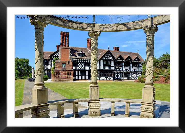 Hillbark, a large country house in Wirral. Framed Mounted Print by Frank Irwin