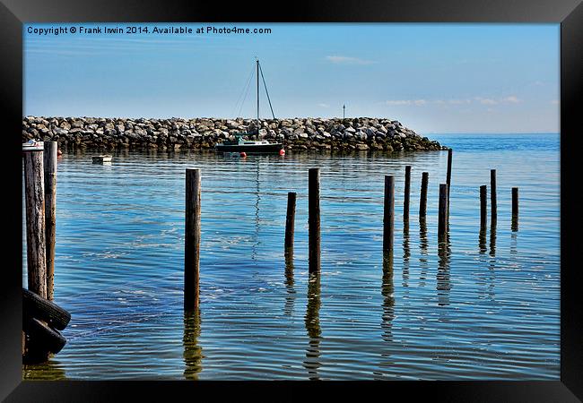 Under-water pier at Rhos on Sea, North Wales Framed Print by Frank Irwin